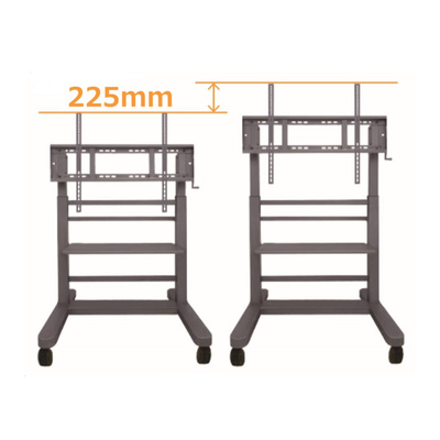 Aluminum Alloy Interactive Whiteboard Stand TV Mobile Stand Earthquake Resistant 75 INCH