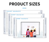 All In One Smart Interactive Whiteboard Multi Point Ultra Slim Frame For Classroom