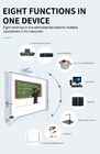 All In One Infrared Interactive Whiteboard RoHS CE Smart TV Whiteboard For Meeting