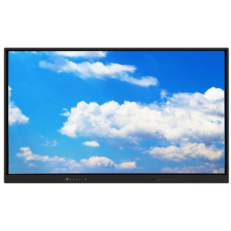 Interactive Touch Screen Monitor 55 65 75 86 98 110 Inch 3840*2160 4K Camera Mic Transcreen Android 13 OPS All In One