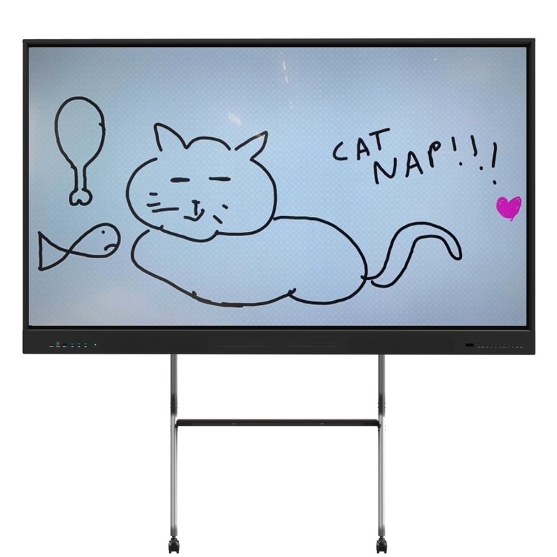 75 Inch Interactive Flat Panel 65/ 86 /98 Inch 4K Interactive Boards With Stands Optional