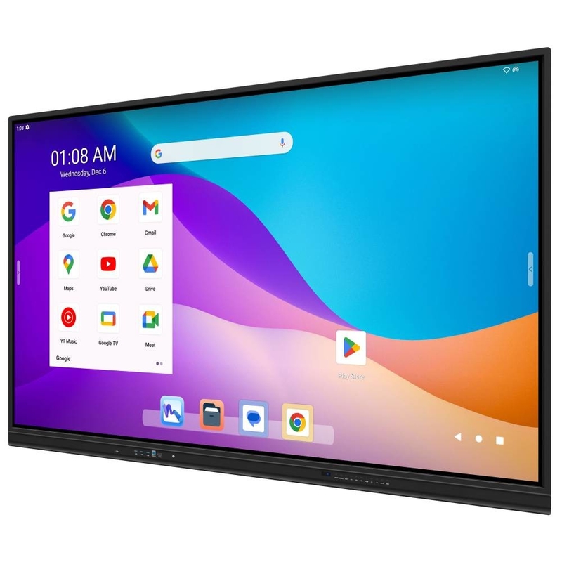 98 Inch Interactive Flat Panel Bluetooth Wireless Connectivity and 2 X 15W Audio Output