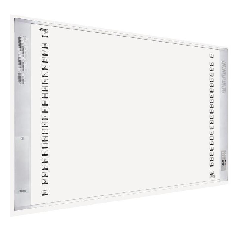 Android 12 Iboard Interactive Whiteboard With 10/20 Points Multi-Touch Function Win PC Speaker Built In For School Teach