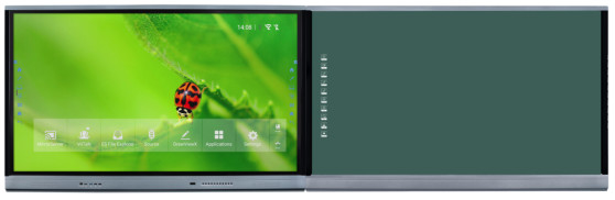 Intelligent Blackboard 75-98 Inch Smart TV Monitors Whiteboard Flat Panel with HDMI and USB for University Learning