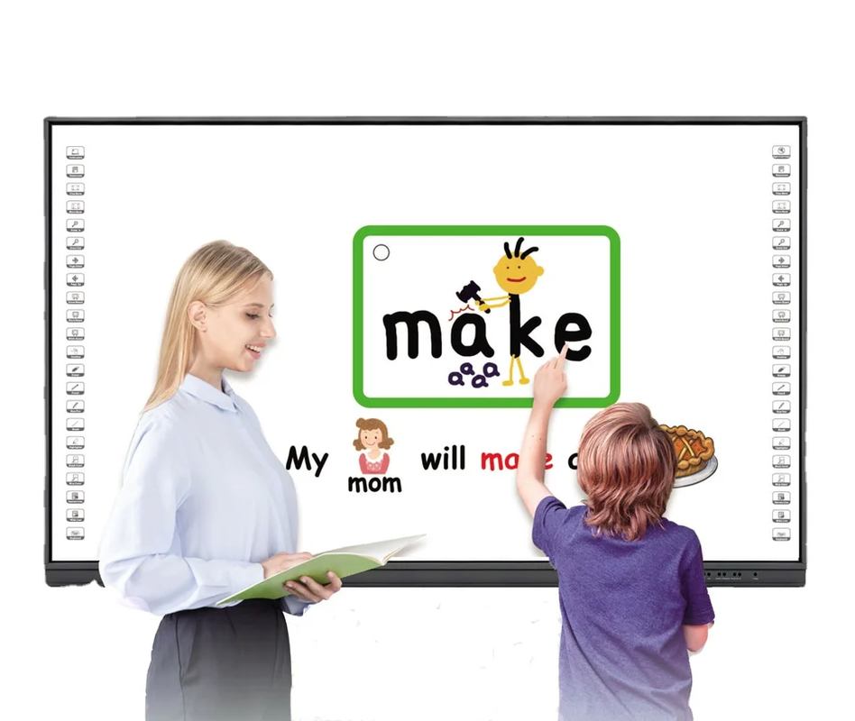 82 Inch Multi Touch Interactive USB Board With 2mm Accuracy Wall Mount Installation / Gesture Recognition