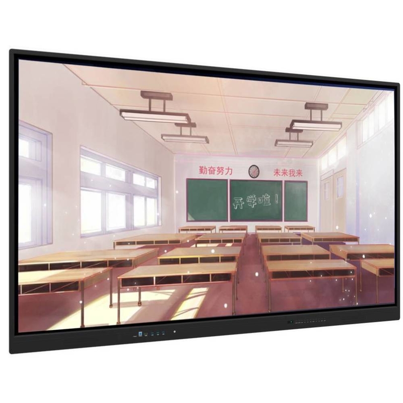 86 Inch Android 13 20 Touch Points 220V Power Supply Interactive Touchscreen 4K Whiteboard With Camera Mic For Education