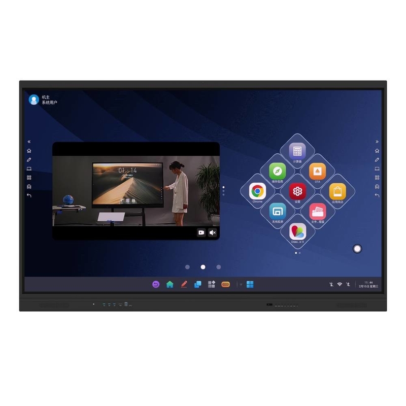 IR Interactive Whiteboard EDLA Google Certified Black Android OPS 40 Points Monitor With NFC Light Sensor For School Kid