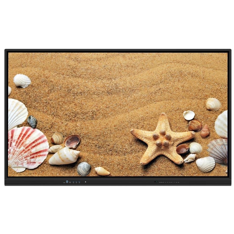 Black/ Grey/ White Interactive Flat Panel With 20 Touch Points And 6ms Opening Time