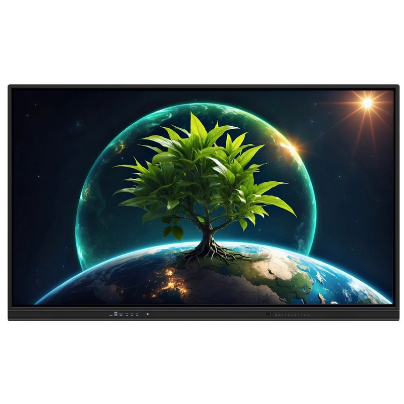 LCD Smart Board 86 Inch Android 14 With 8+128G 40 Touch Points Wifi Bt Hdmi Calibrated Software For School Officeworks