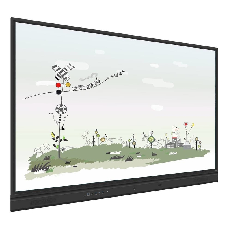 98 Inch Interactive Flat Panel Dual OS 50 Touch Points USB HDMI WIFI Hotspot BT With Camera Mic Inbuilt For Educations