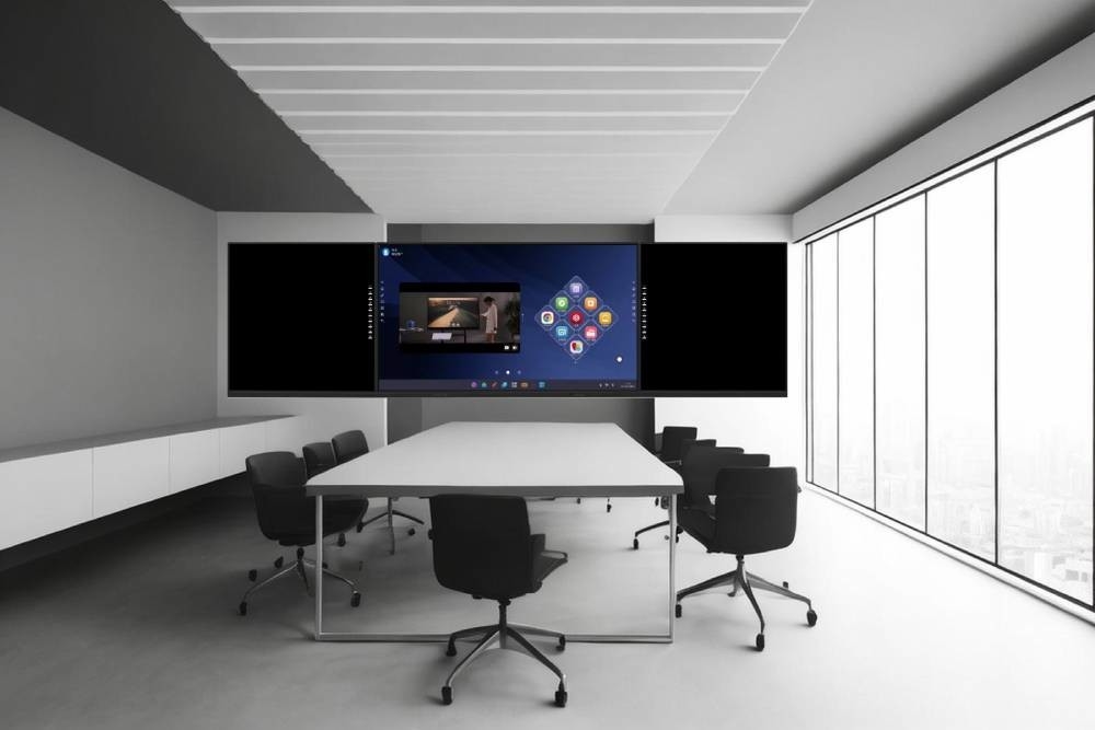 Intelligent Blackboard 86 98 Inch Panel Whiteboard Android Windows All In One for Annotation Share Record Teaching