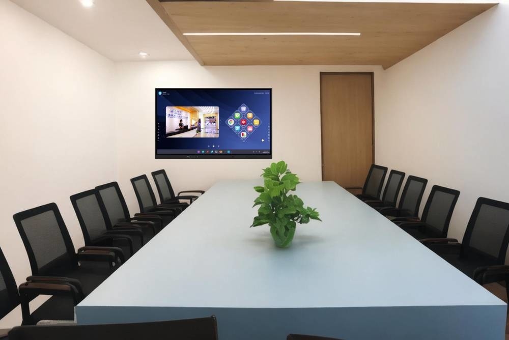 Interactive Flat Panel Android 14 EDLA certified 65 75 86 Inch WIFI BT USB Touch Board Computer PC for school meeting rooms