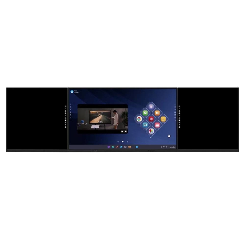 Intelligent Blackboard 86 98 Inch Android OPS Dual System 20 Touch Points Camera Mic Scanner WIFI BT Inbuilt For education office