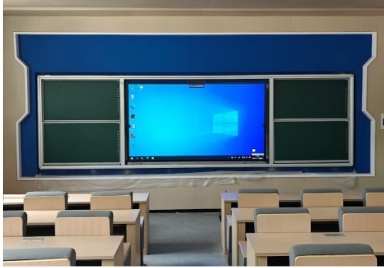 Intelligent Blackboard 86 98 Inch Large Display Android OPS Camera Mic Dual System With Teaching Software APP for University College Teaching use