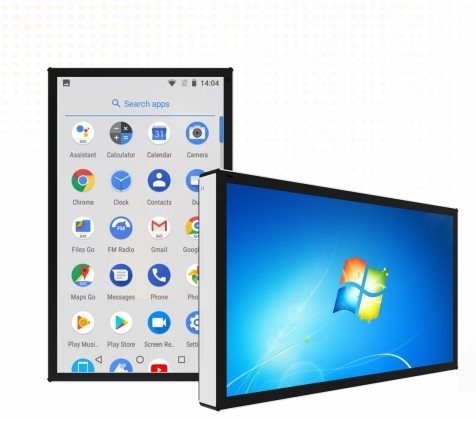 Capacitive Touch Digital Totem Kiosk Signage 32 55 65 Inch Music Movie Photo Videos Media Player For Stage Event Ktv Entertainment Mall Application
