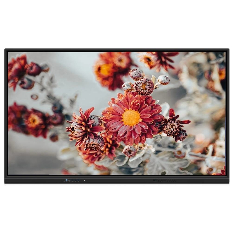 65 75 86 Inch Interactive Touch Screen Monitor Metal 2x15W Speakers WIFI Bluetooth Wireless Share from PAD Phone Laptop for School Education Office Performance