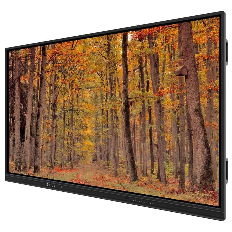 Interactive Flat Panel 75 86 Inch Speakers Android System 13 14 Multi-Touch Screen for Versatile Touch Applications meeting training with wall mounted bracket