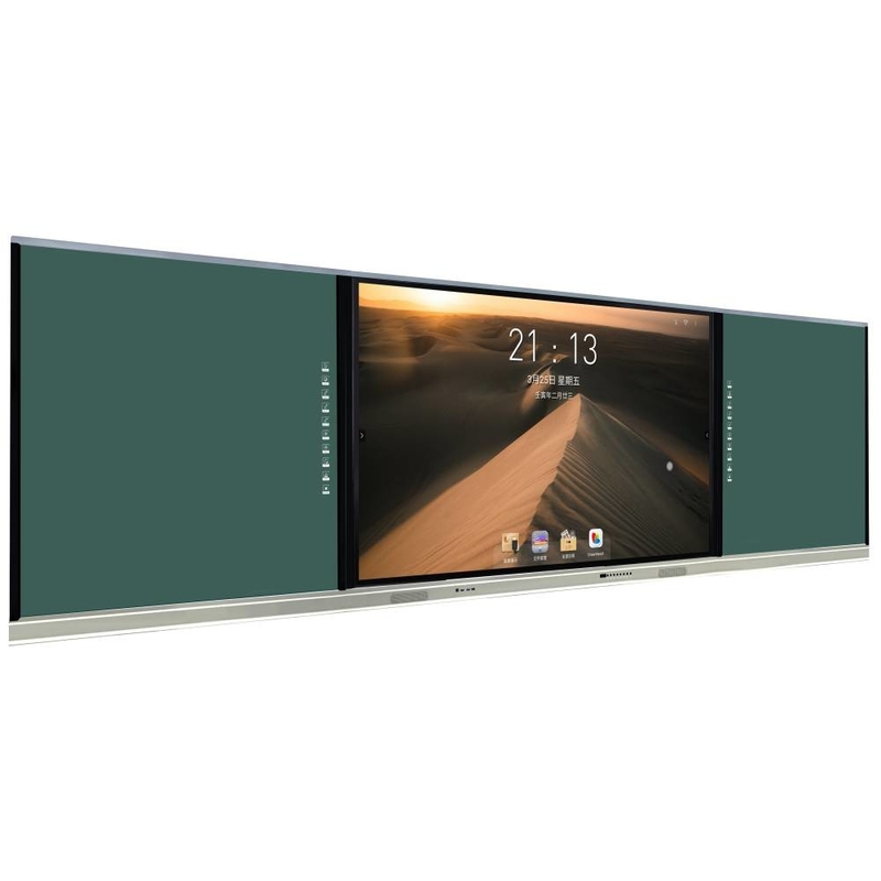 Intelligent Blackboard 86 Inch 1+2 With Annotation Software Side Bar and Stylus Accessories For Online Teaching Conference Meeting