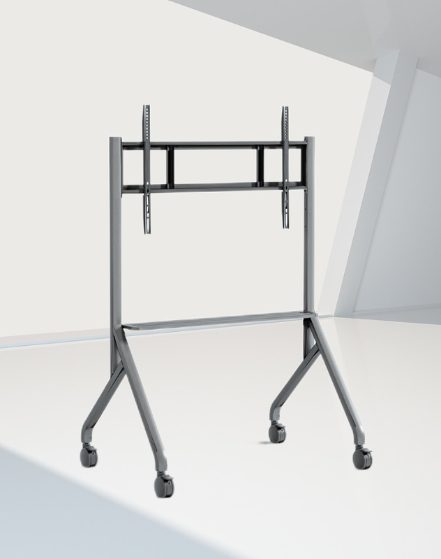 IBoard 55-86 Inch Available Mobile TV Bracket Floor Stand TV Trolley Cart All-in-one Display with Wheels