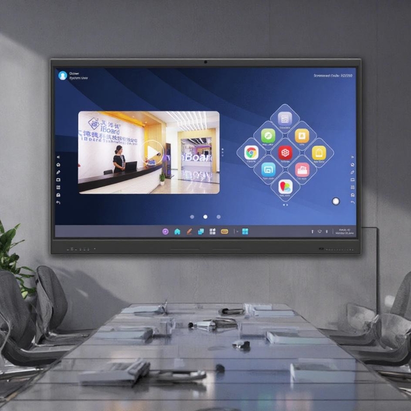 Iboard Factory Direct 75 Inch 4K Multi Touch  Smart Screen Interactive Flat Panel Display Whiteboard for Meeting & Teaching