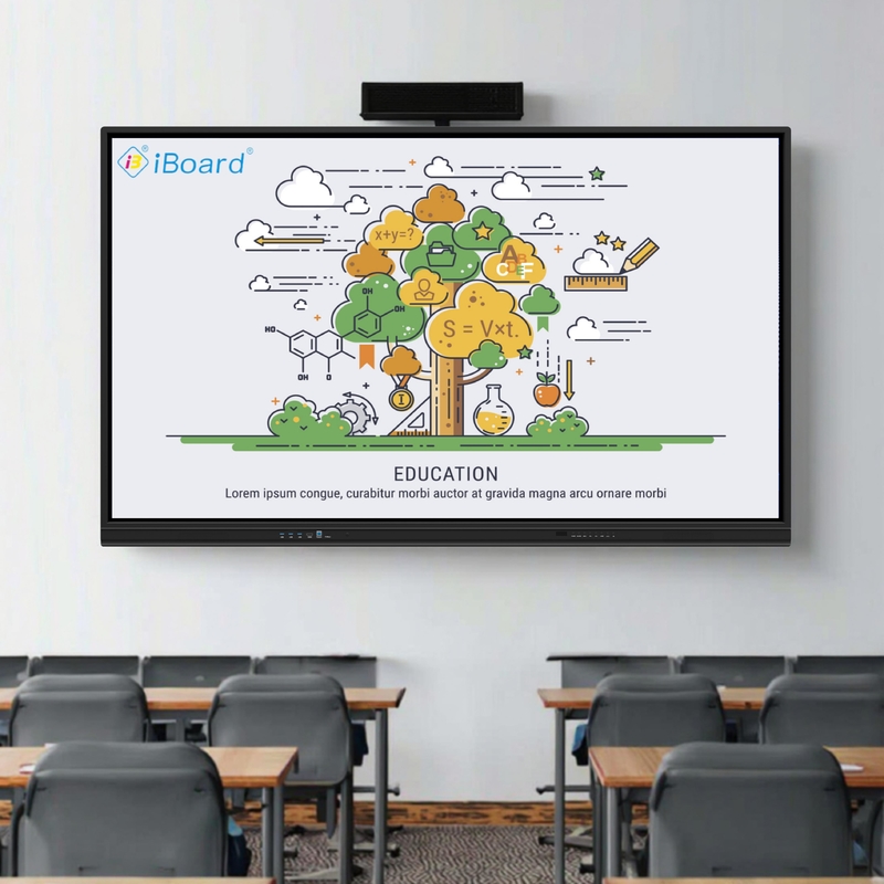 55 65 75 86 Inch 4K LCD Interactive Whiteboard Digital Panel Smart Classroom Electronic Board Digital Smart Board for Teaching