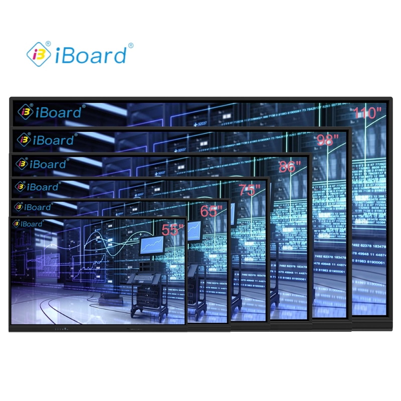 Intelligent Blackboard with 75 86 Inch Android touch panel board with camera and mic for education and training