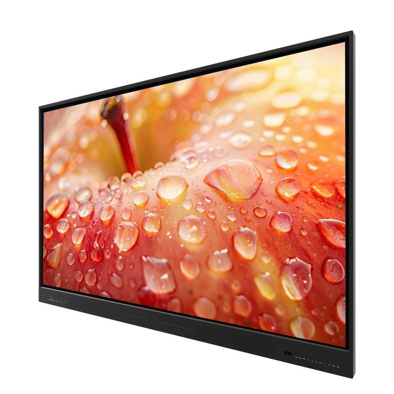 LED Interactive Whiteboard 86 98 110 Inch Android 13 14 LCD Smart Board Response 5-8 Ms meeting software compatible with camera and mic and mobile stand
