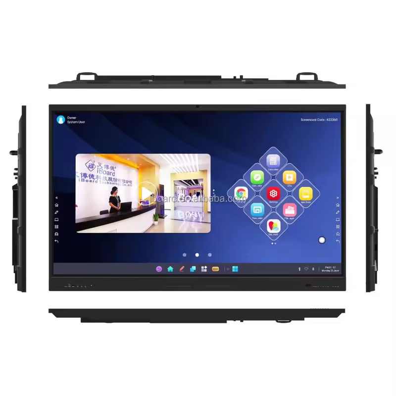 Infrared Touch Technology Interactive Touch Screen Monitor 150W Power Consumption 178° View Angle
