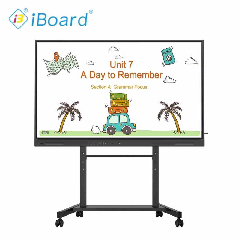 Ai Function 75 Inch 4K Resolution Interactive Flat Panel Smart TV with New Android System Equipment For Classroom Office Meeting