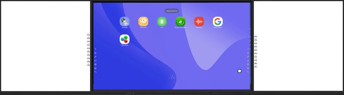iBoard Factory Android 14 8+128G Interactive Flat Panel With High Contrast 1200:1 And Cursor Speed 100 Dot/S  20 Touch Point Supported With Screen Share Interactive Whiteboard