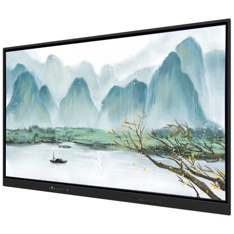 Iboard Interactive Whiteboard 75 Inch USB Outputs Touch Panel Display in Black Frame Color for Education Office Business Applications With Powerful Software