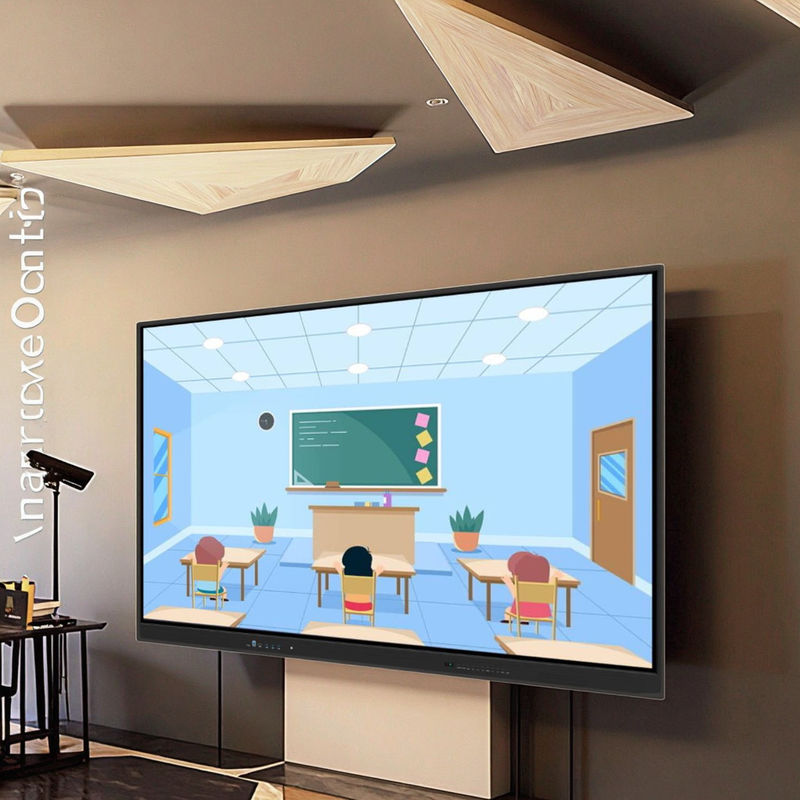 Factory Price 75 Inch Android Window Dual System Touch Screen Digital Interactive Smart Tv Whiteboard for Meeting Classroom