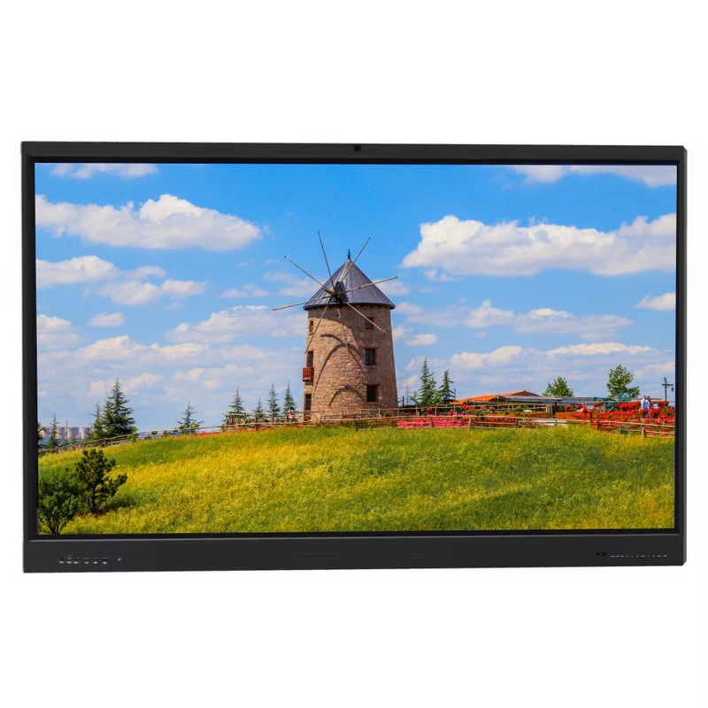 LED Interactive Smart Board 65 Inch 4K UHD Display with Touch Android 14 Built-in Camera Mic PC Speaker WiFi Perfect for School Teaching, Conference & Office Use