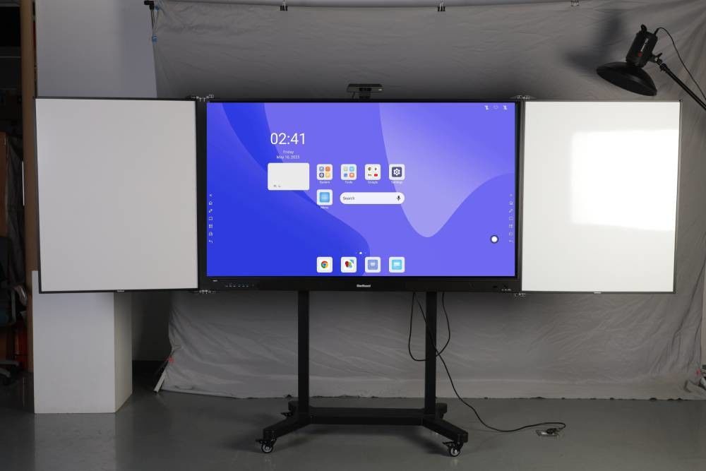 Factory Wholesale University School Interactive Smart Black ChalkBoard Marker Pen Interactive Whiteboard Greenboard Touch Panel Display 75 86 Inch For Educate Interactive Flat Panel With IR Sideboard