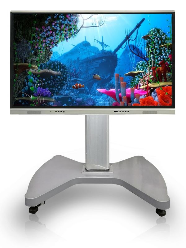 Motorized Height Adjustable Touch Screen Monitor Interactive Smart Board Use Electronic Mobile Stand Good Quality Flexible Stand