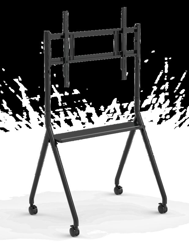 new arrive Interactive Whiteboard Stand Movable 42 To 75 Inch TV Monitor Lifting Mobile Stand Max Bearing 60KGS Powerfull Wheels Easy Move for interactive whiteboard mobile stand
