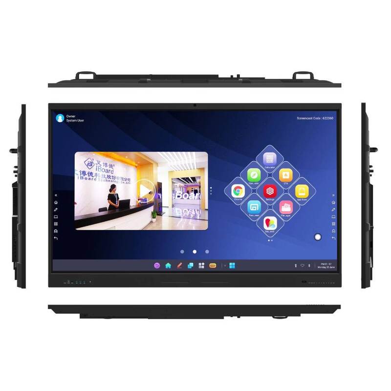 86 Inch All In One Interactive Whiteboard with Android 14 and Wireless Projection for Education and Meetings