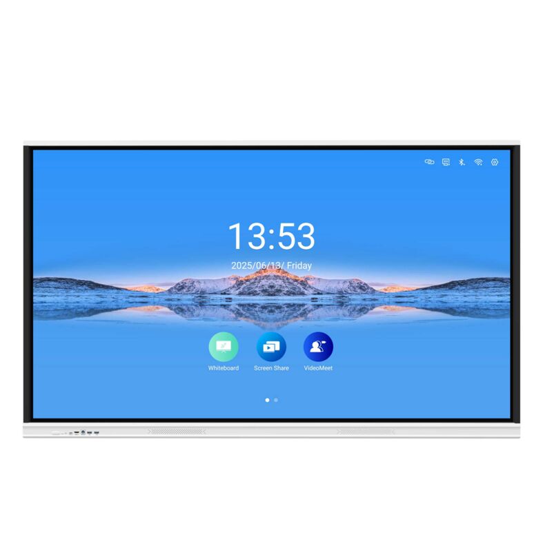 86 inch Interactive Whiteboard with 4K UHD Display and 20/40 Touch Points for Collaborative Learning