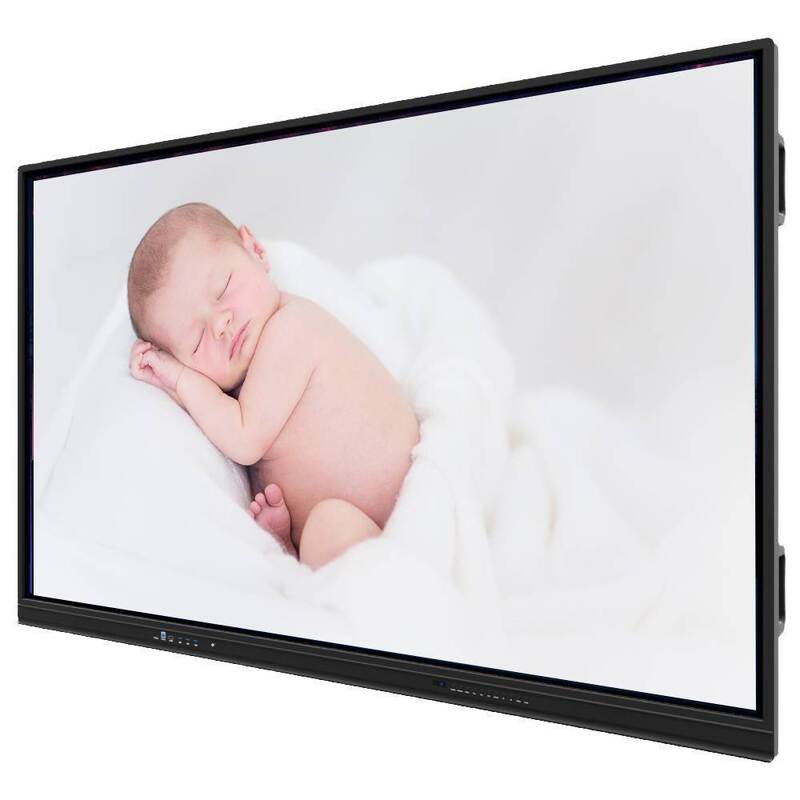 IBoard All-in-One Interactive Flat Panel with Dual Android Systems, Pen/Finger Touch, and Multiple Inputs (HDMI, VGA, USB, RJ45)