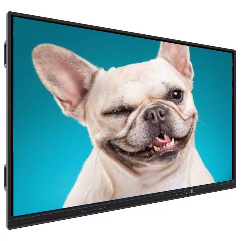 Interactive Flat Panel with Two Sides Hotkeys Light Sensor Support and 0℃~50℃ Operating Temperature for Business Meetings