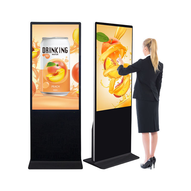 Android System Digital Signage with Infrared Touch Screen Multi-OS Support and Full HD Resolution for Interactive Advertising