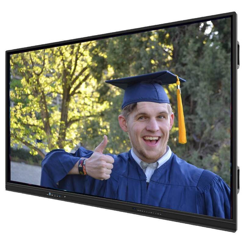 Multi Touch Screen Anti Glare Mobile Stand Lcd Digital Interactive Smart Board 55 65 75 Inches Interactive Flat Panel