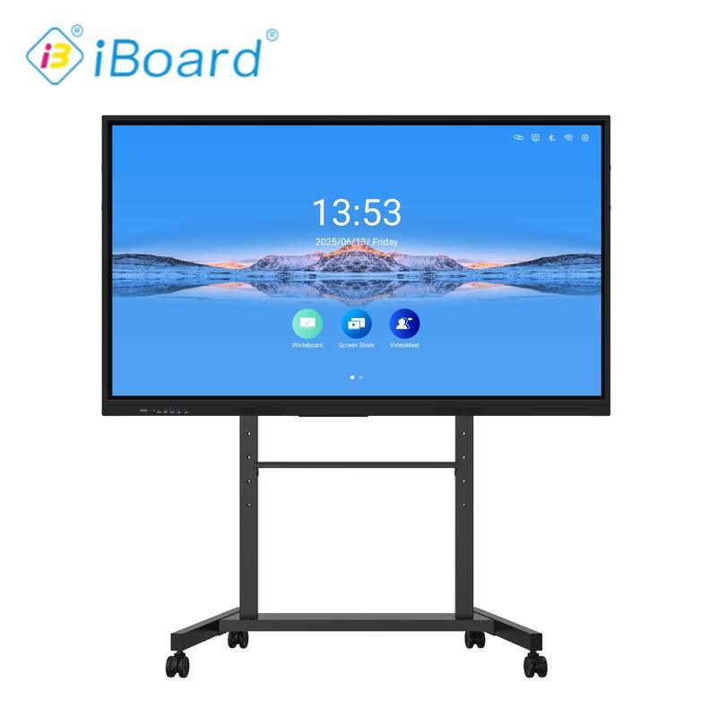 iBoard Interactive Flat Panel 98 Inch 4k Resolution Smart Touch with New Android System Equipment for Classroom Office Meeting