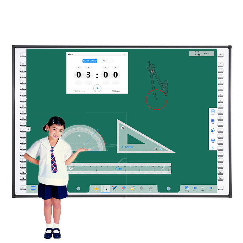 10 Point Touch Screen Teaching Board Wall Mounted With Hotkeys