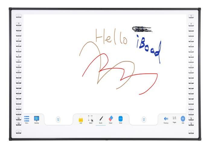 95 Inch Infrared Interactive Whiteboard Ceramic Nano Surface IWB 10 touch points Smart white board
