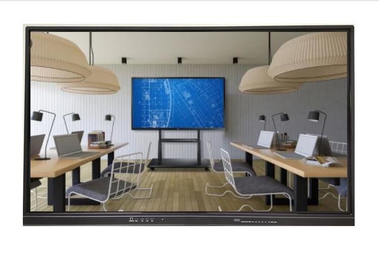 75" LED Interactive Whiteboard Multi Touch Display Android Windows Dual System