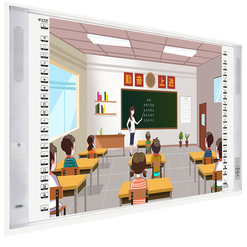 Multifunctional All In One Infrared Interactive Whiteboard With Central Control Microphone Audio