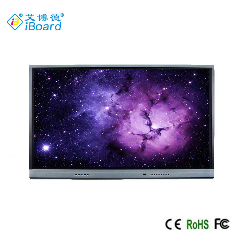 86 Inch Interactive Flat Panel Aluminium Frame Wall Mounted, Android 8, 4+32G, 3840 x 2160