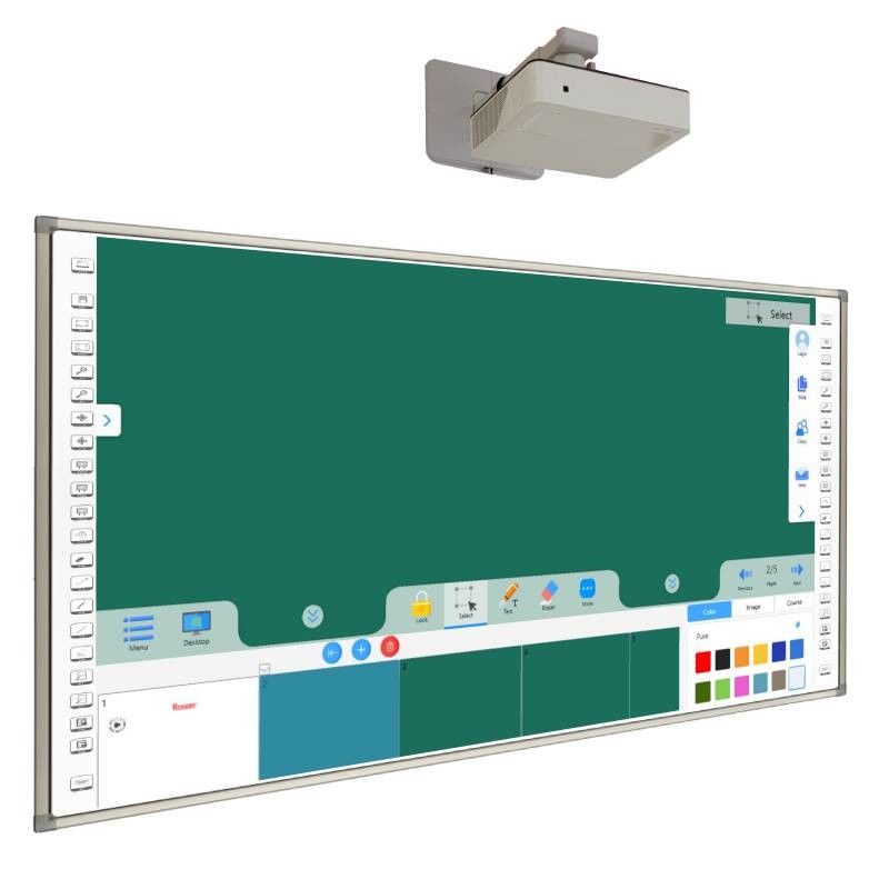 90" Infrared Interactive Whiteboard 10 Touch Points For Digital Classroom