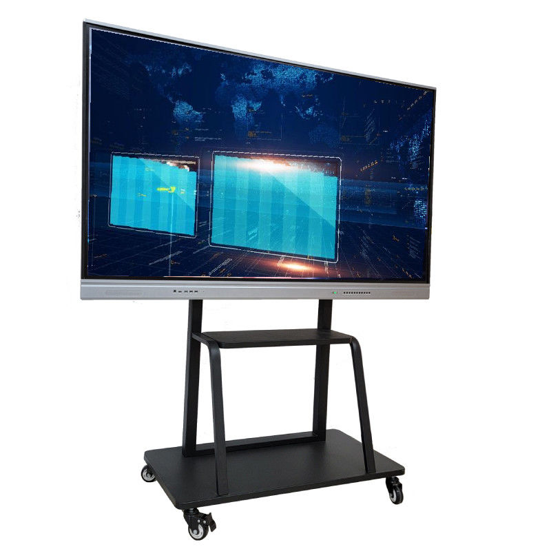 School Android 11 75 Inch Interactive Flat Panel Multi Touch LED Screen Monitor For Classroom